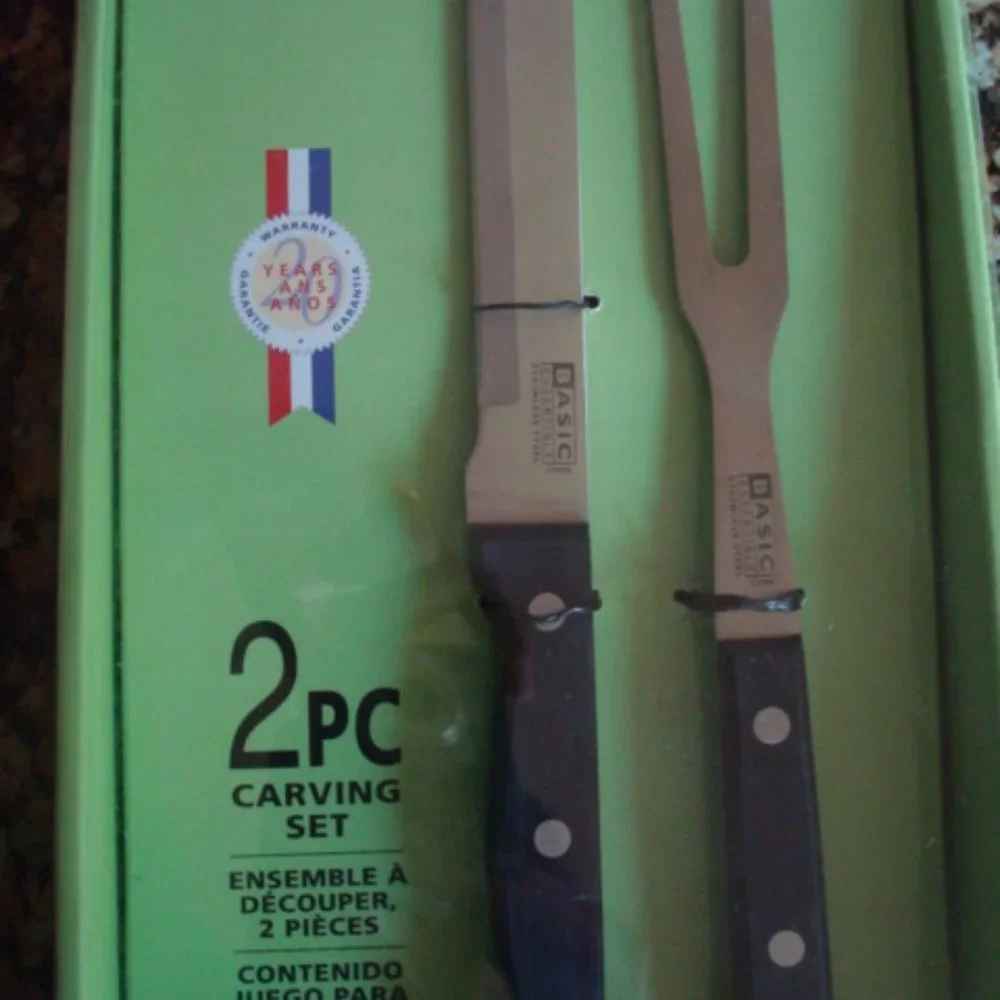 NIB Basic Editions 2pc Carving Set - Picture 4 of 9